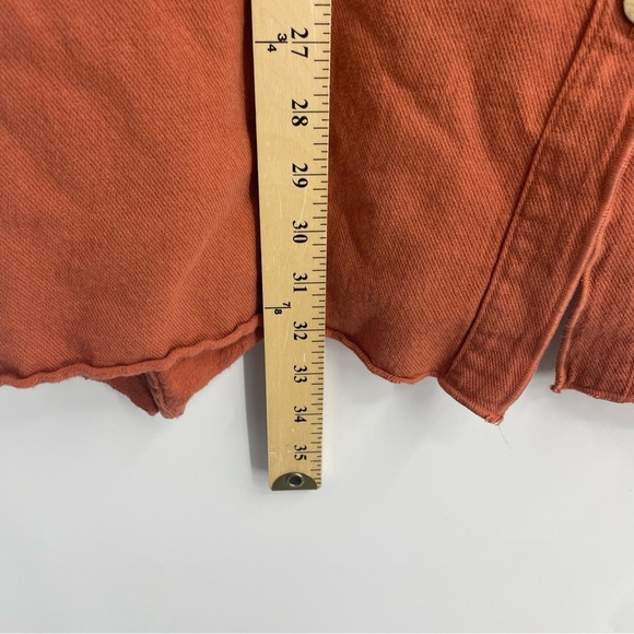 Sea Breeze Of California Lagenlook Convertible Collar TUNIC VEST M Orange USA - Picture 5 of 6